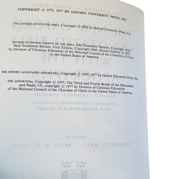 Regency 883MC Holy Bible King James Version Black Leather Bound Concordance 9" x - Picture 8 of 13